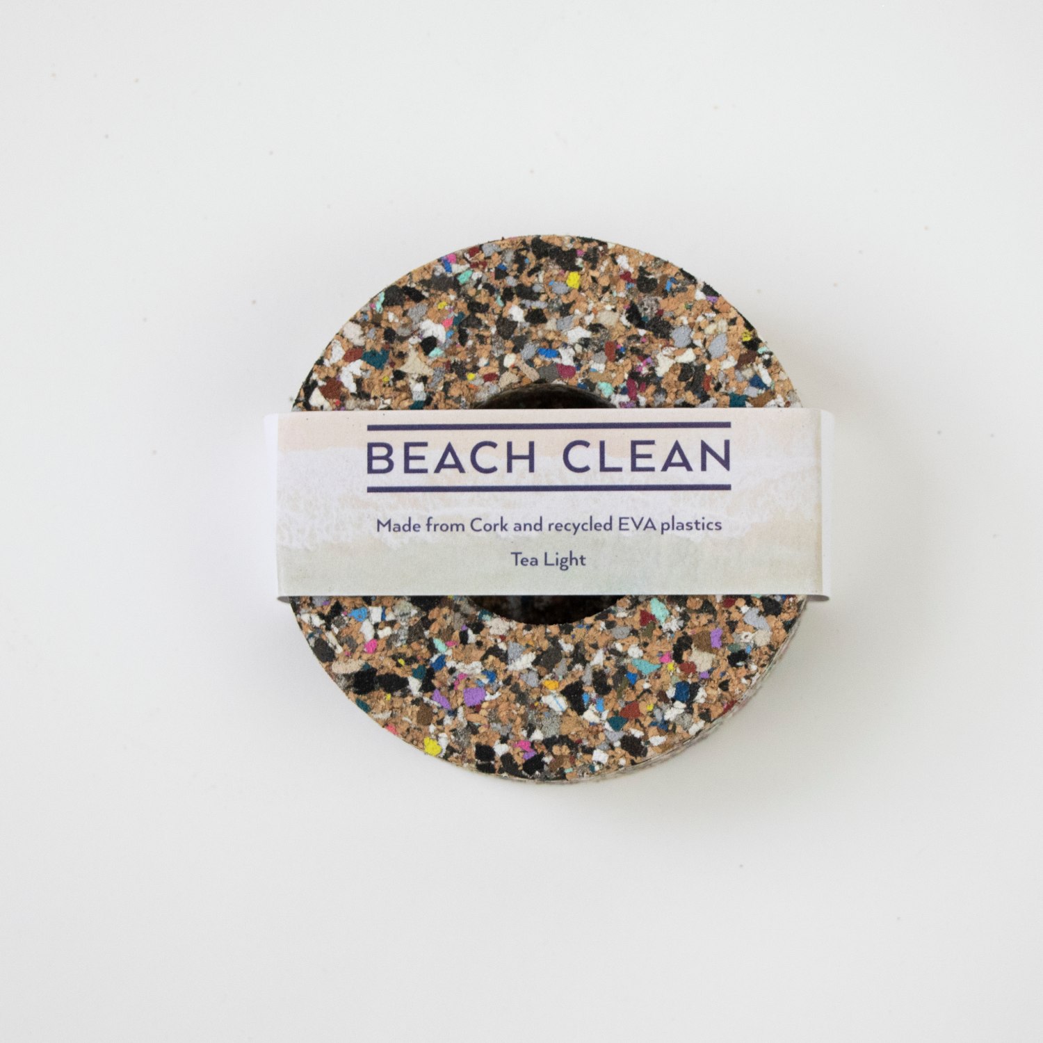 beach clean tea light holder by liga