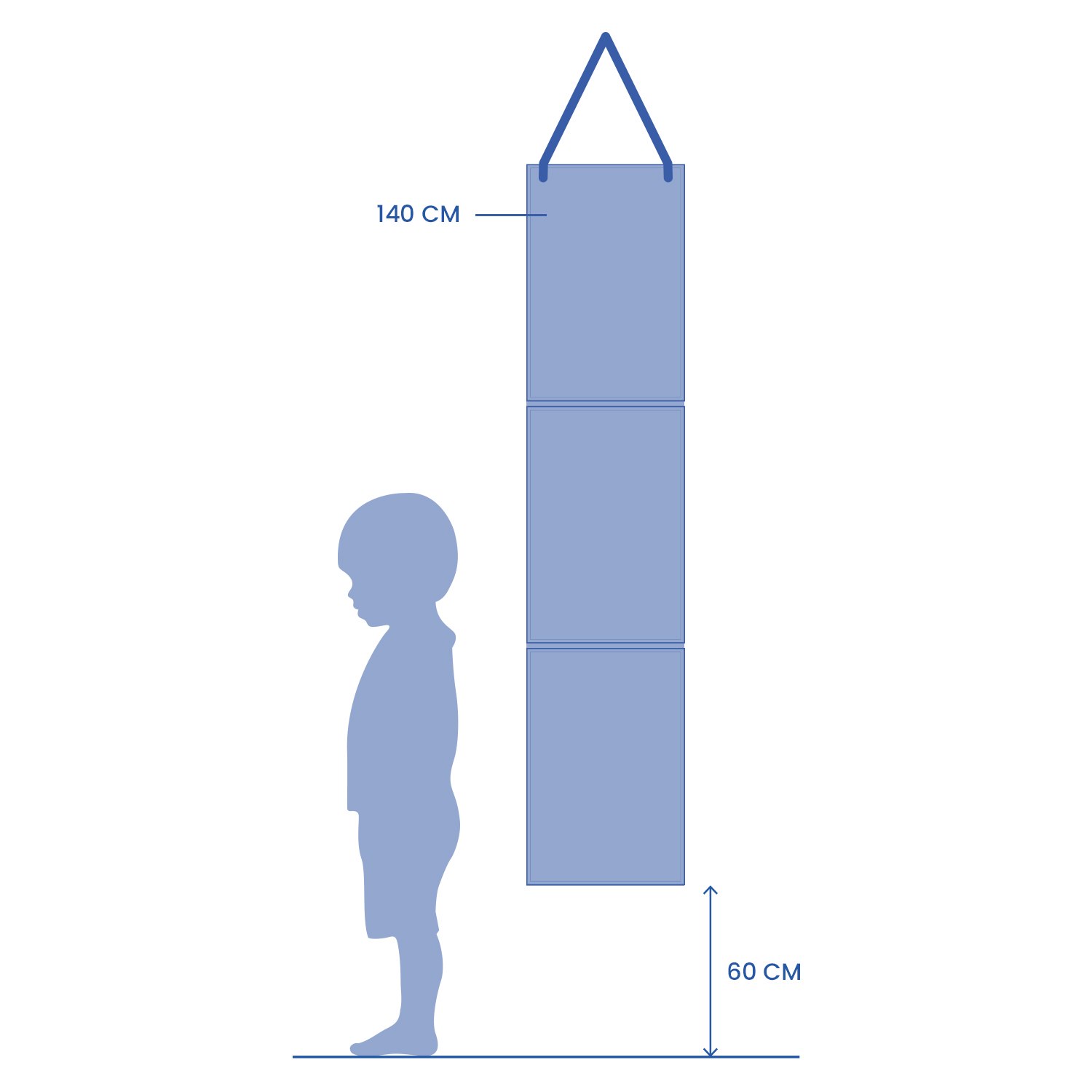 cardboard height chart by Djeco
