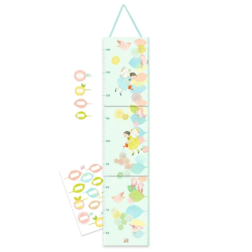 cardboard height chart springtime in a box by djeco