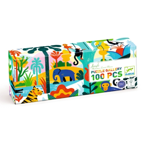 Puzzle gallery jungle 100 pieces by djeco