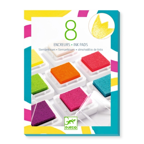 set of 8 ink pads fluo by Djeco