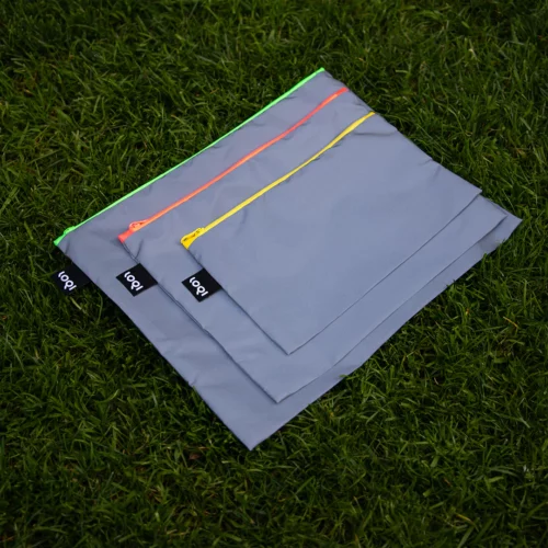 reflective neon zip pockets x3 by Loqi
