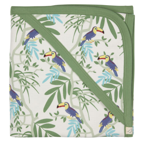 hooded blanket toucans by pigeon organics SS2024