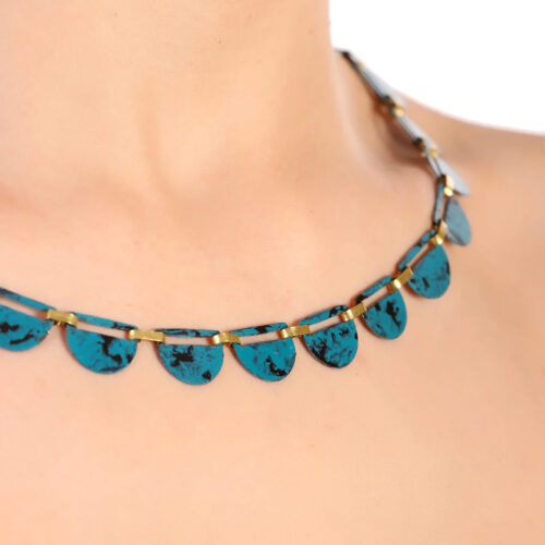 Ekta necklace blue by daughters of the ganges