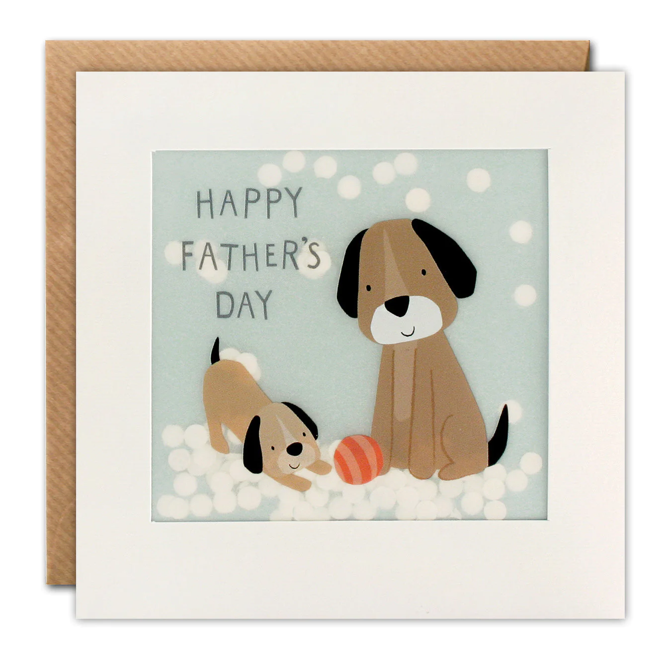 father's day dogs shakies card by james ellis