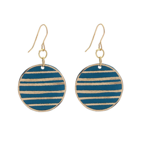 shaheen stripe earrings by the daughters of the ganges