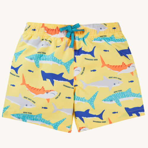 boscastle board shorts sharks by frugi ss24