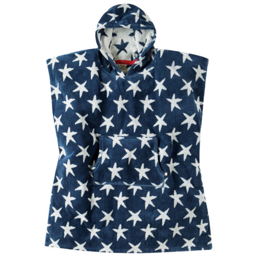 havana hooded towel navy stars by Frugi SS24