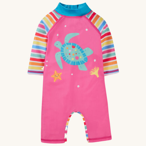 little sun safe suit turtle by frugi ss24