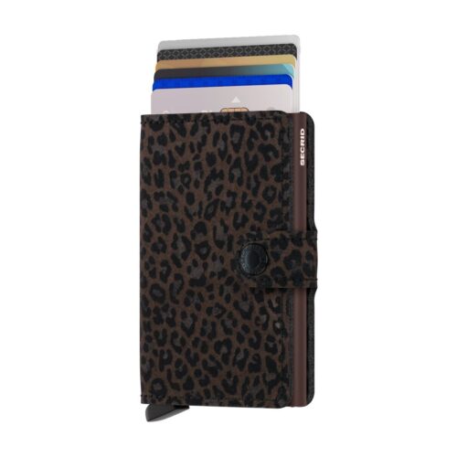 mini wallet leopard brown by secrid