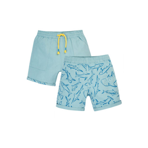 rocky reversible shorts stingray jawesome by frugi SS24