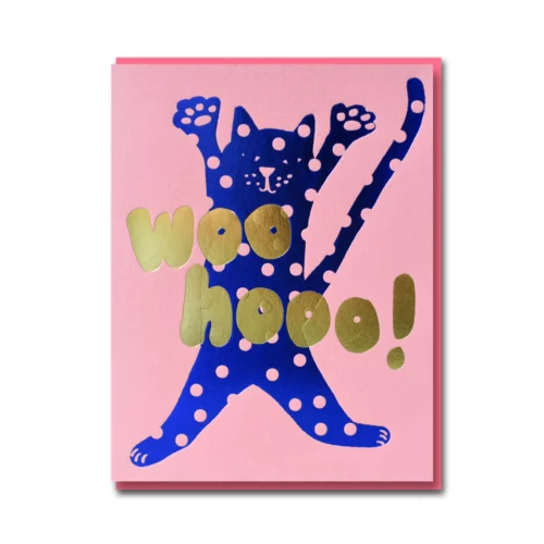 Spotty cat card by 1973