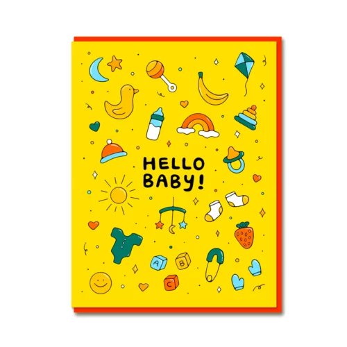 hello baby card by 1973