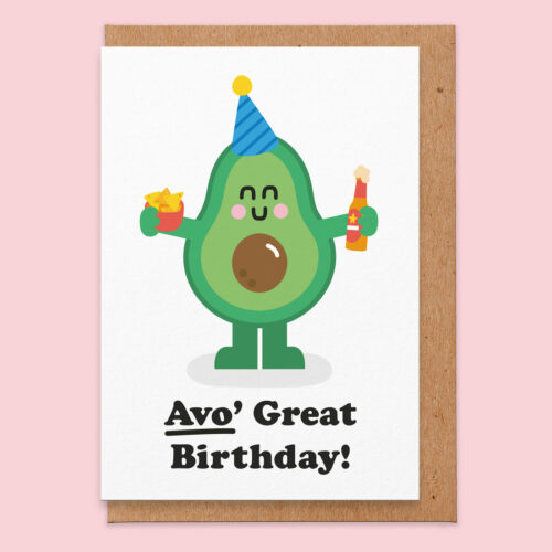 avo birthday card by studio boketto