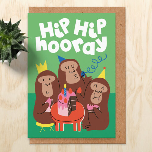 hip hip hooray card by studio boketto