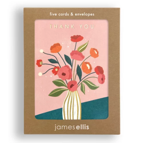 Thank you vase pack of 5 by James Ellis