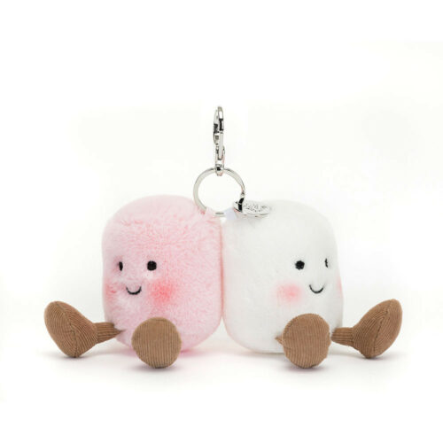 Amuseable marshmallows bag charm by Jellycat