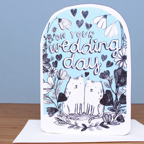 on your wedding day card by laura skilbeck