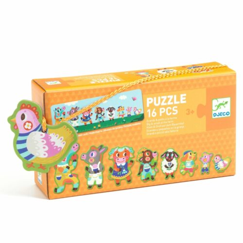 puzzle big & small farm by djeco