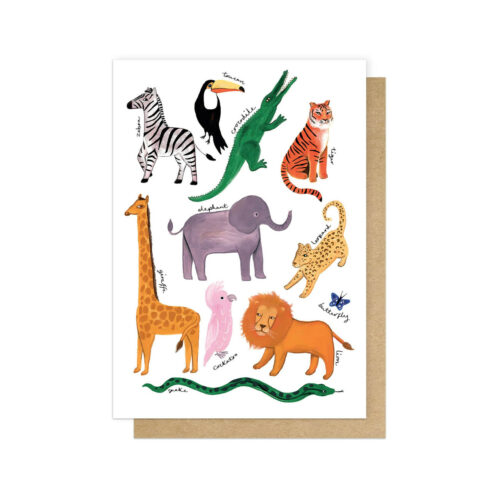 wild animals card by eep