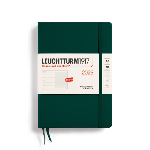 weekly planner and notebook forest green by Leuchtturm1917