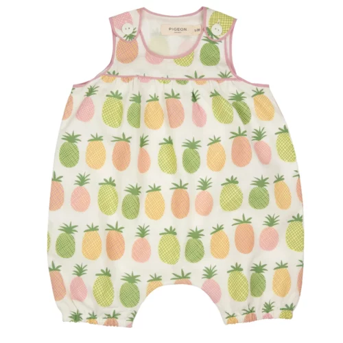 baby playsuit pineapples by pigeon organics