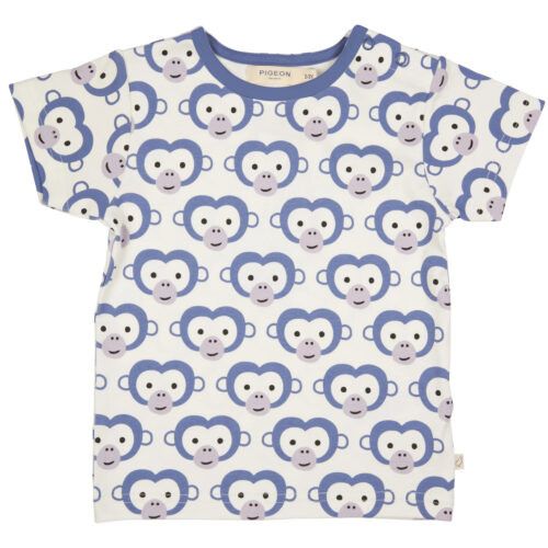 short sleeves t shirt monkey by pigeon organics