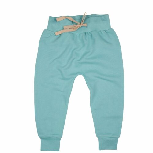 sweatpants turquoise by pigeon organics