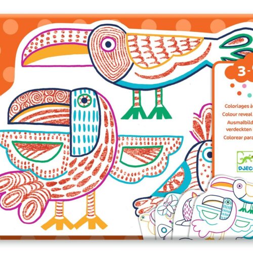 colour in wild families by djeco