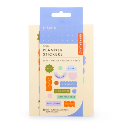 Planner Stickers by Kikkerland, part of the Inkerie range