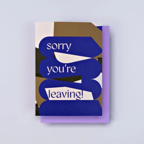 osaka sorry you're leaving card by the completist