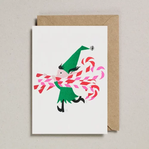 Candy Cane Elf card by Petra Boase