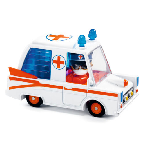 crazy motors hurry ambulance by djeco