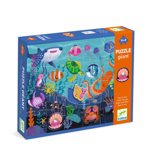 giant puzzle tactilo sea by djeco