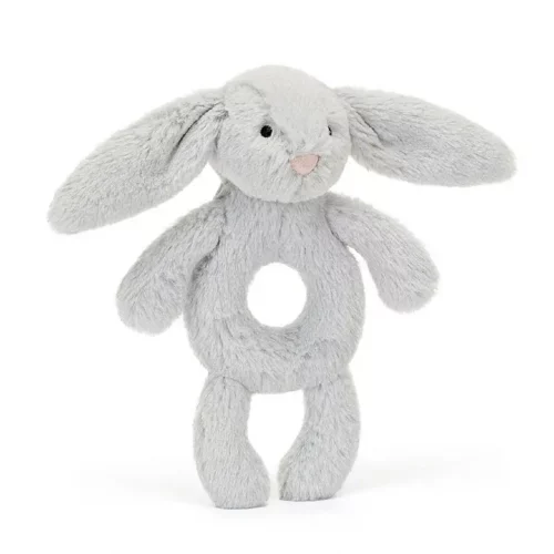 jellycat bashful silver bunny ring rattle