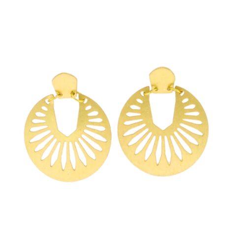 naazia gold earrings by daughters of the ganges