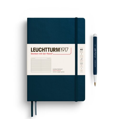 Notebook A5 Hardcover deep sea ruled by Leuchtturm1917 thinking ahead 2025 collection