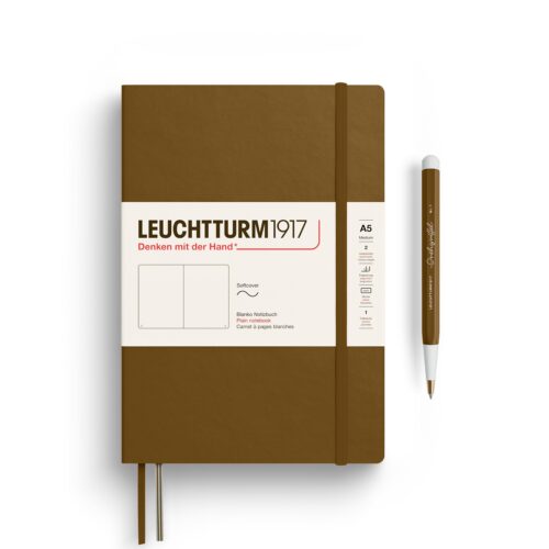 notebook medium A5 Softcover Spice Brown plain by Leuchtturm1917 thinking ahead range for 2025