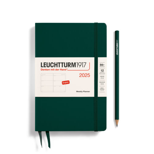 weekly planner 2025 b6+ forest green by Leuchtturm1917