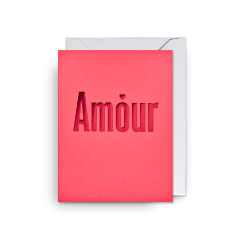 amour mini card illustrated by Kelly Hyatt for Lagom Design