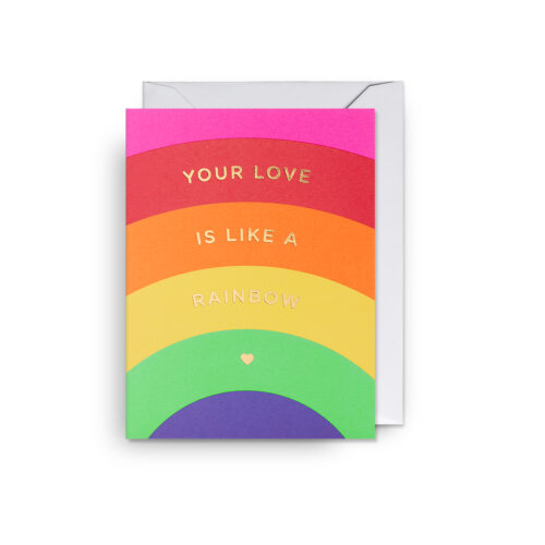 Your love is like rain mini card by Lagom Design