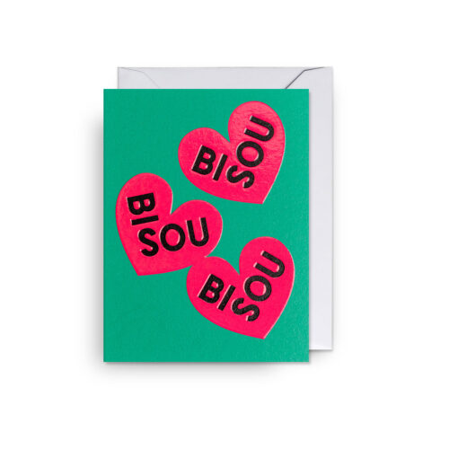 bisou mini card by Lagom Design