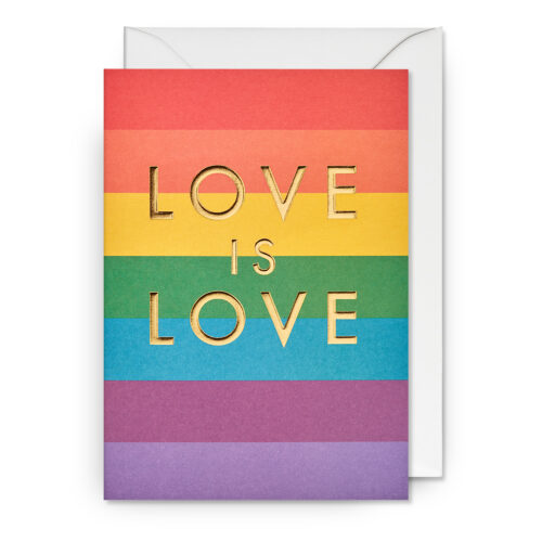 Love is Love card by Postco for Lagom Design