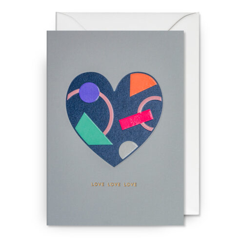 Love Love Love Card by Lagom Design