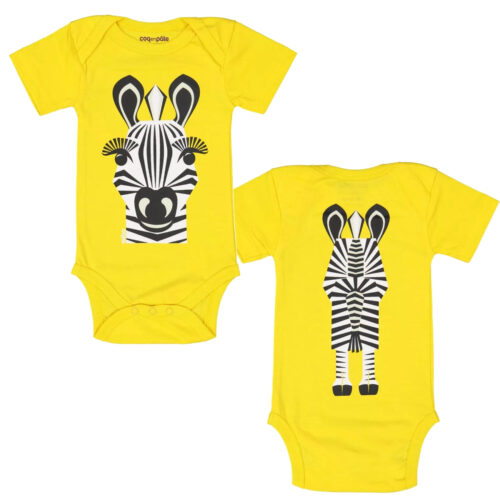 zebra baby body front and back by coq en pate