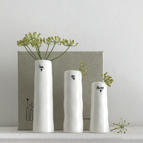 trio of bud vases Love You Always by East of India