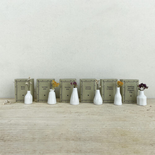 Matchbox vase collection by east of india