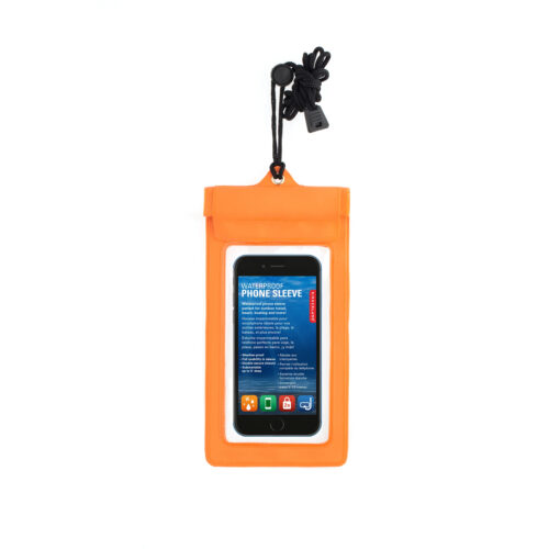 Waterproof phone sleeve orange by kikkerland