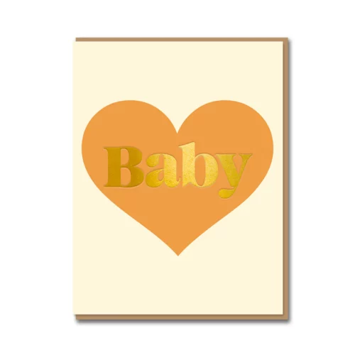 New baby peach card by 1973