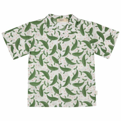 easy summer shirt Whales by pigeon organics SS25